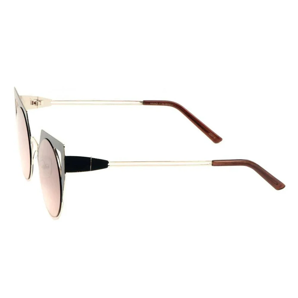 Cat‎ Eye Sunglasses Women Fashion Designer Gold Frame Trendy Sun Glasses Hippie
